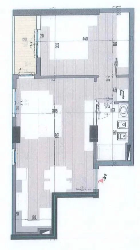 Tirane, shitet apartament 1+1+Ballkon Kati 5, 67 m² 97.000 € (Univers City)