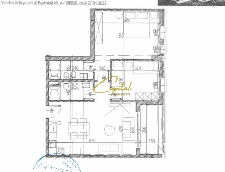 Tirane, shitet apartament 2+1 Kati 5, 111 m² 222.000 € (ISH PARKU)