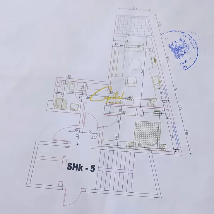 Tirane, shitet apartament 1+1 Kati 7, 59 m² 115.000 € (ASTIR)