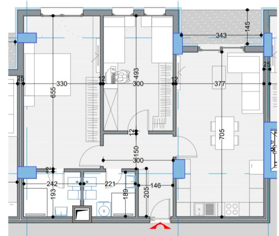 Tirane, shitet apartament 2+1 Kati 6, 112 m² (Paskuqan)