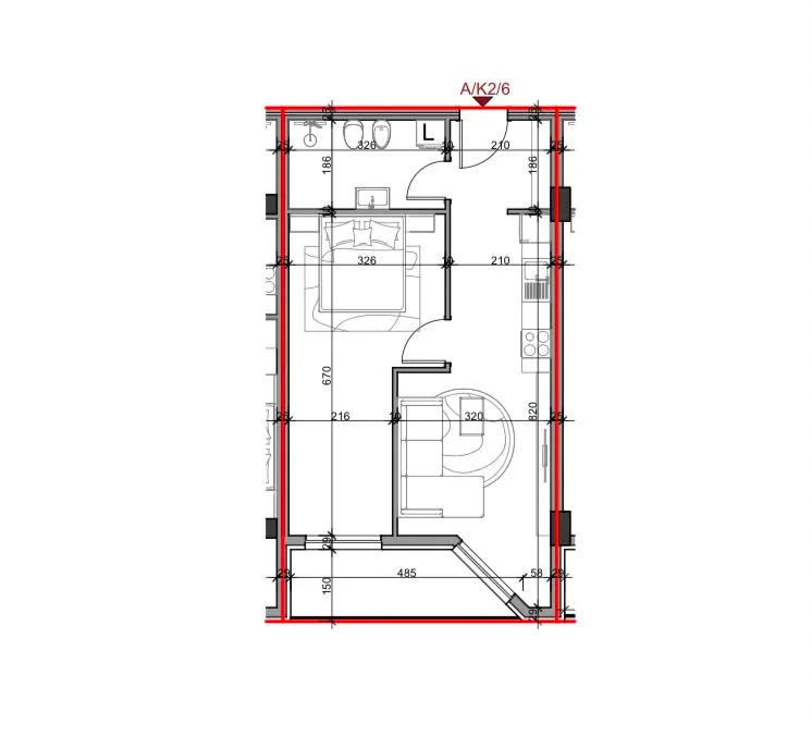 Tirane, shitet apartament 1+1 Kati 2, 72 m² (Paskuqan)