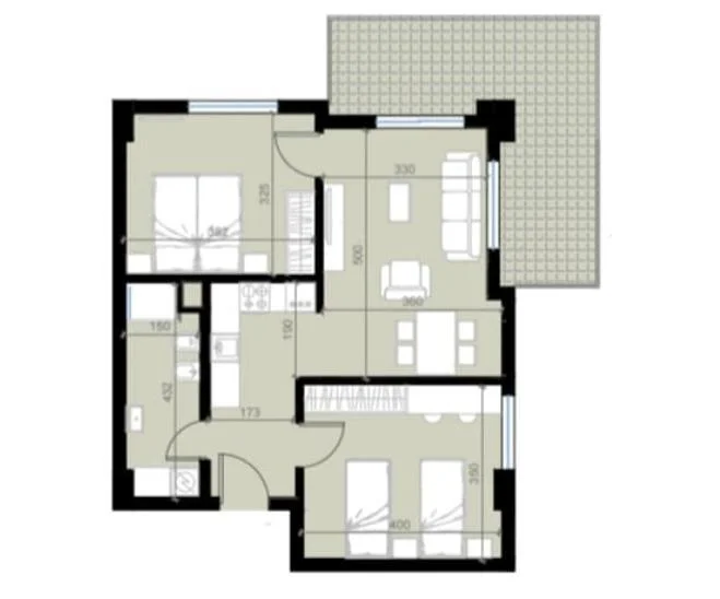 Durres, shitet apartament 2+1 Kati 2, 98 m² (Golem,Durres)