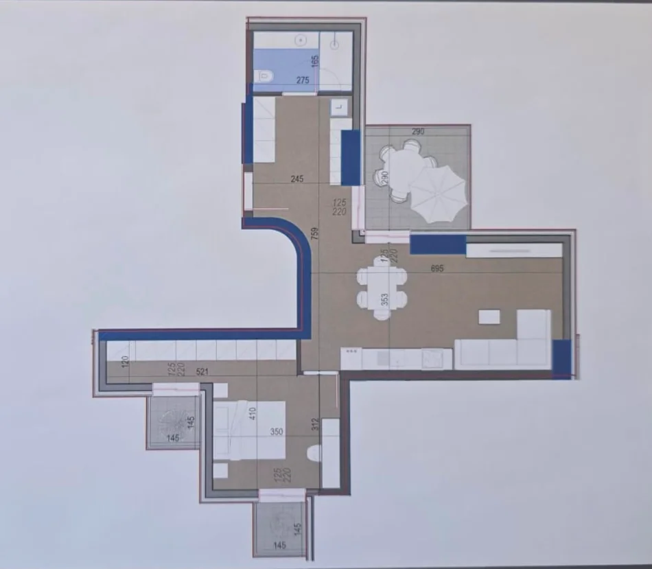 Tirane, shitet apartament 1+1 Kati 3, 107 m² (5 Maji)