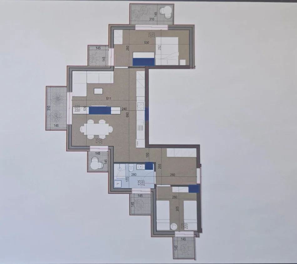 Tirane, shitet apartament 2+1 Kati 1, 125 m² (5- Maji)