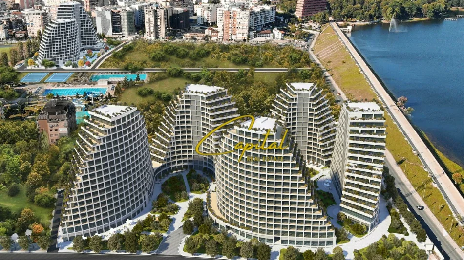 Tirane, jepet me qera zyre Kati 1, 120 m² 1.400 € (REZIDENCA LAKE VIEW)