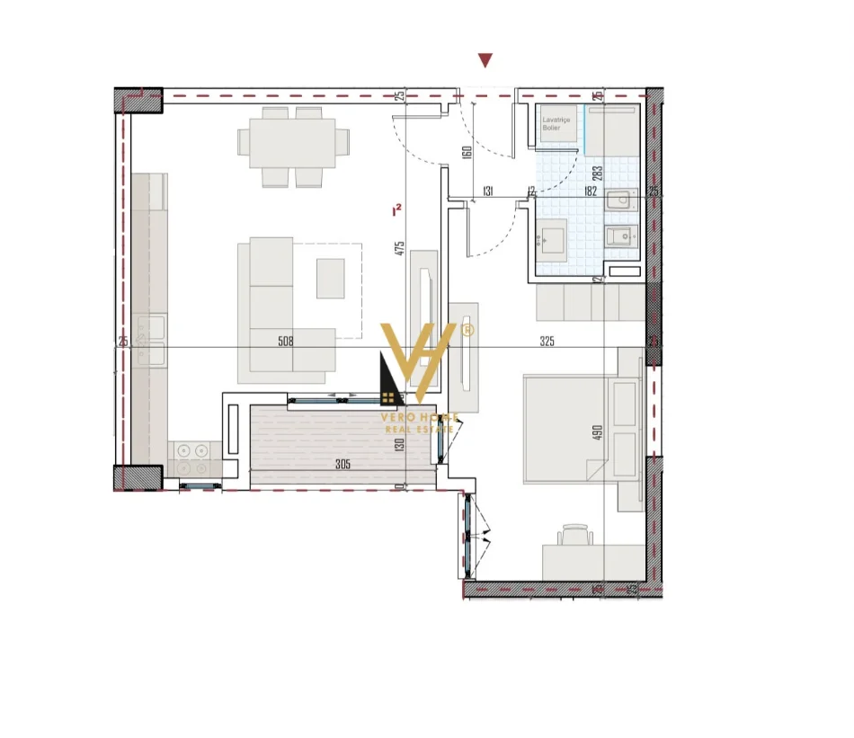 Tirane, shitet apartament 1+1+Ballkon Kati 6, 70 m² 71.000 € (BULEVARDI I RI)