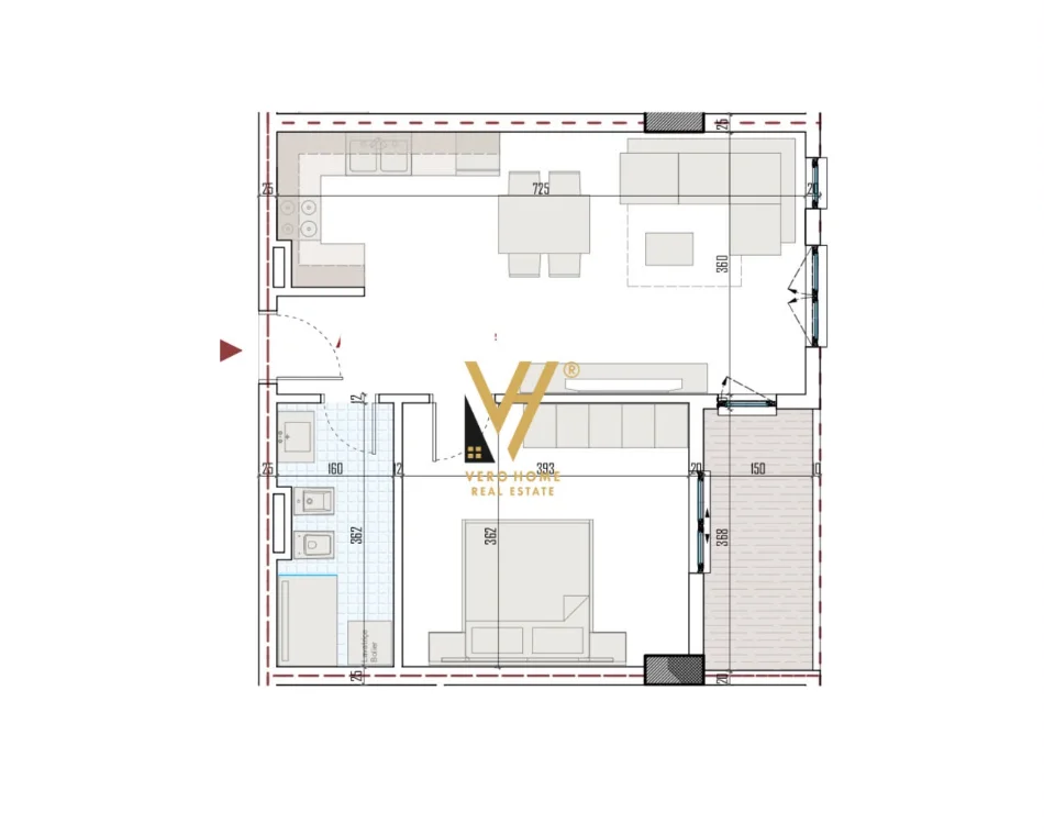 Tirane, shitet apartament 1+1+Ballkon Kati 2, 66 m² 67.000 € (BULEVARDI I RI)