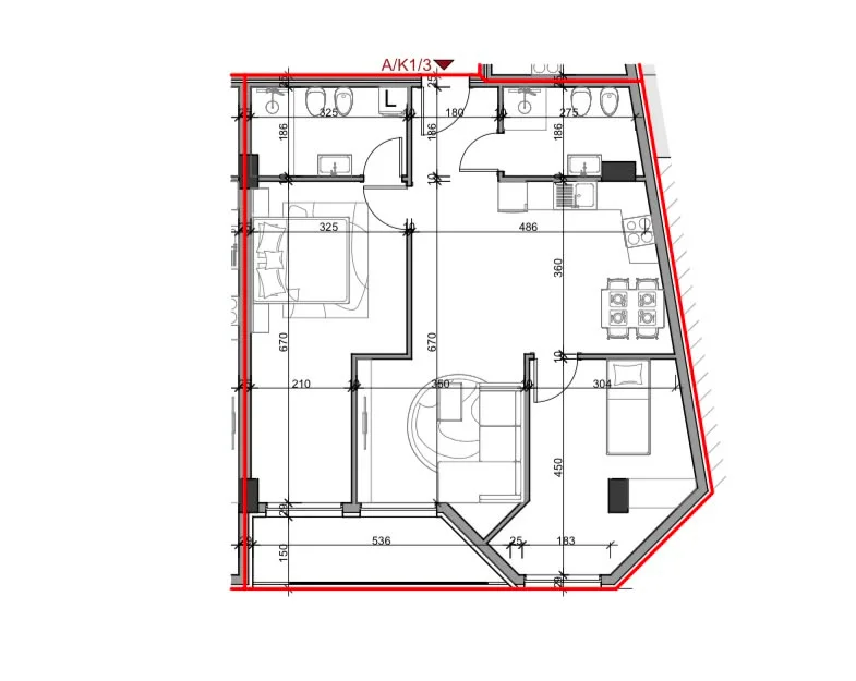 Tirane, shitet apartament 2+1 Kati 1, 113 m² 113.400 € (Paskuqan)