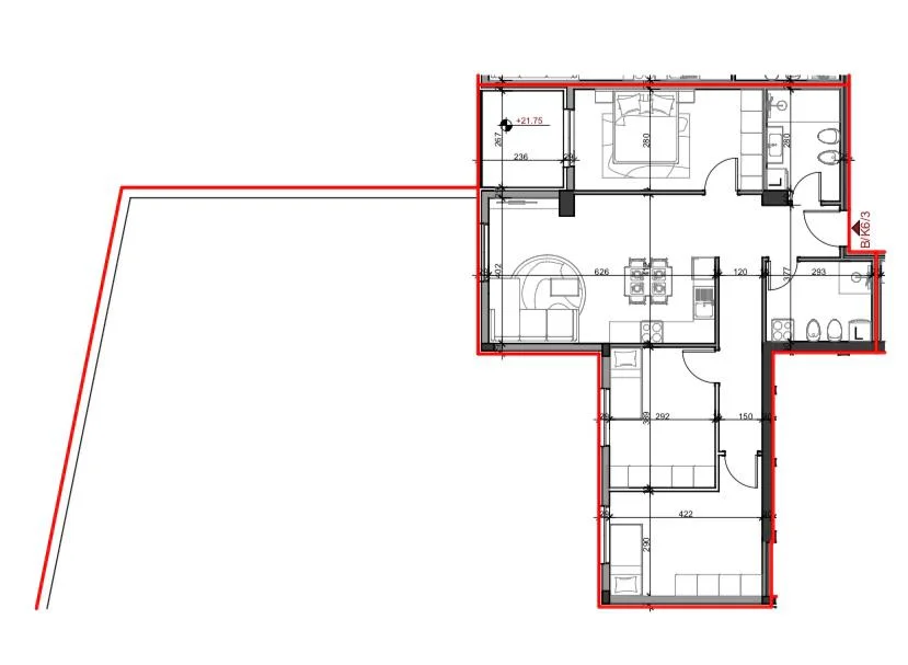 Tirane, shitet apartament 3+1 , 208 m² 170.650 € (Paskuqan)