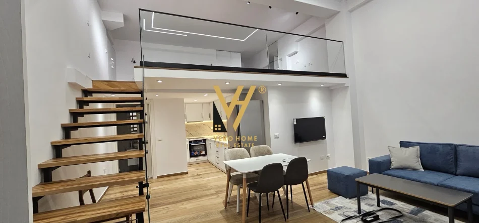 Tirane, jepet me qera apartament duplex 1+1+Ballkon Kati 0, 75 m² 570 € (KODRA E DIELLIT)