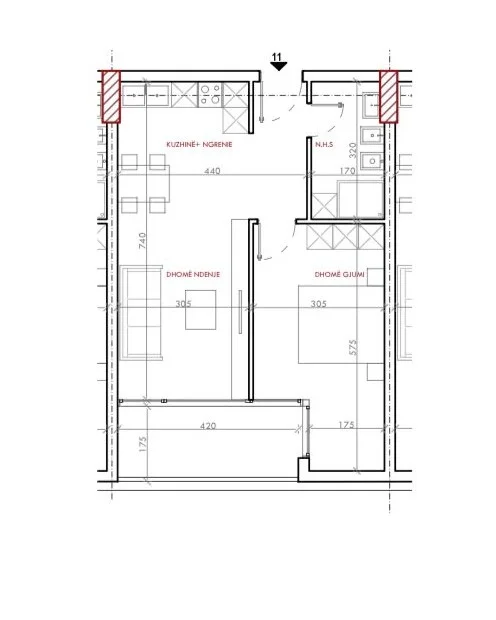 Tirane, shitet apartament 1+1+Ballkon Kati 4, 76 m² 90.600 € (ASTIR 2 RESIDENCE)