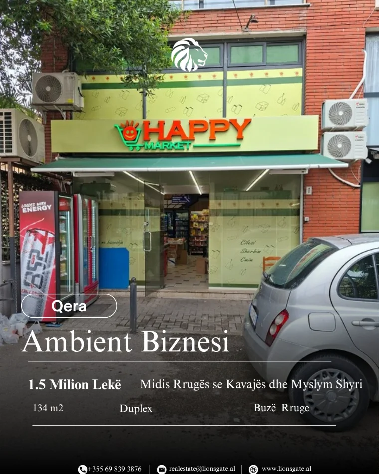 Tirane, jap me qera ambjent biznesi , 134 m² 1.500 € (Rruga Islam Alla)
