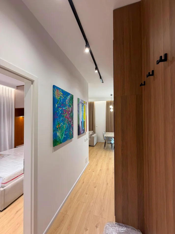 Tirane, jepet me qera apartament 1+1 Kati 6, 55 m² 550 € (Ali Demi, Kompleksi Kadiu)