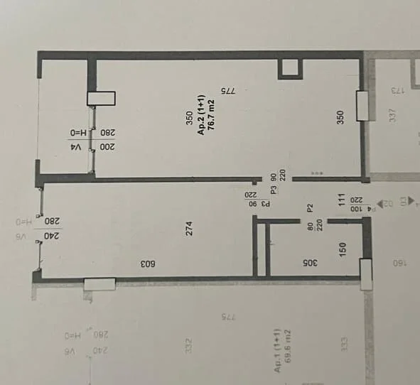 SHITET: 1+1 Perfekt ✨️ Kamëz 76.7m² ( 📍Fiks Te Pedonalja e Re ) 🌇 Kati 2, Ndërtim i ri 2026 | Çmimi: 71.000€ 💶 Planimetri Ultra ✅️