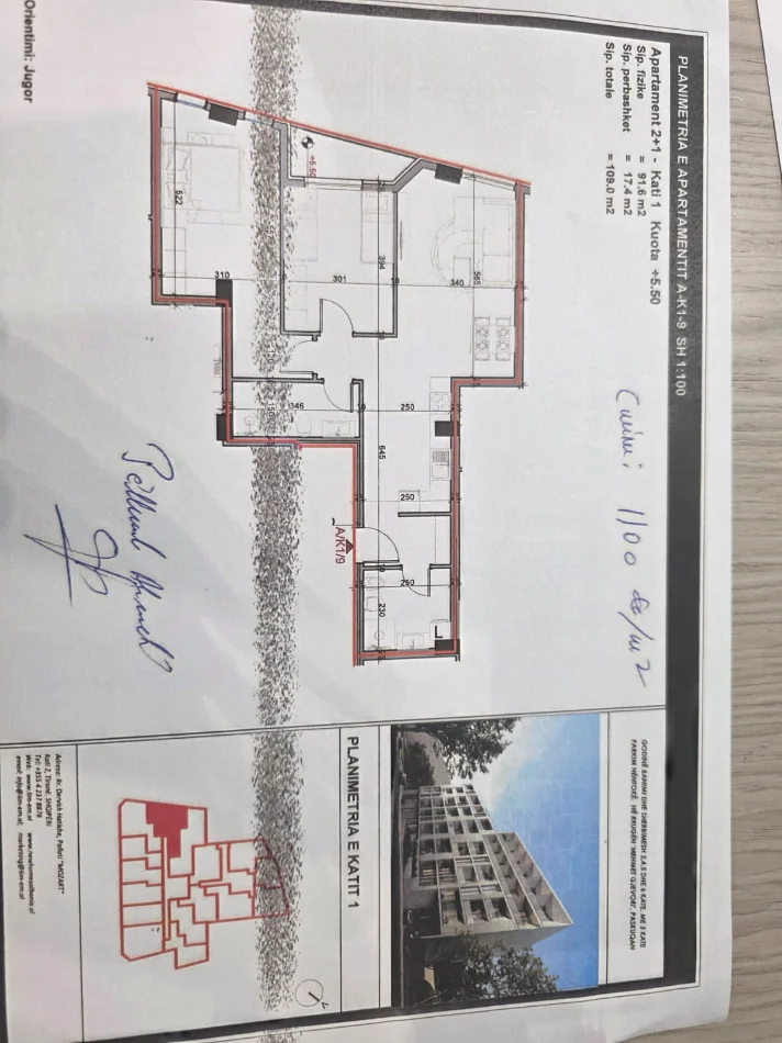 Shitet: 2+1+2🚾 & 1 Ballkon Perfekt ✨️ Paskuqan - Aluna Residence 📍 109 m²,Kati 2, Ndërtim i ri 2026 Çmimi 122.000€ 💶 Planimetri Ultra ✅️