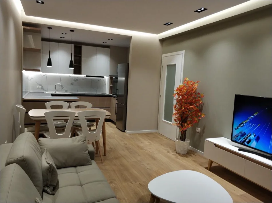 Tirane, jepet me qera apartament 1+1 Kati 4, 70 m² 650 € (Komuna e Parisit, Rruga Ibrahim Dervishi)