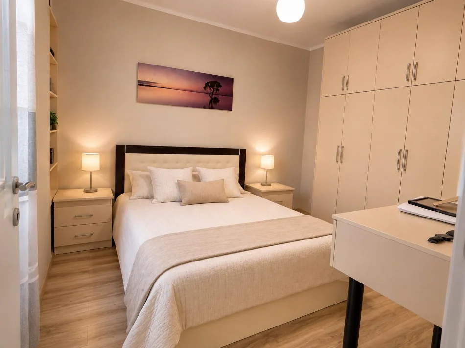 Tirane, jepet me qera apartament 1+1+Aneks+Ballkon Kati 5, 69 m² 520 € (laprake , rruga dritan hoxha , spitali ushtarak , ish dogana)