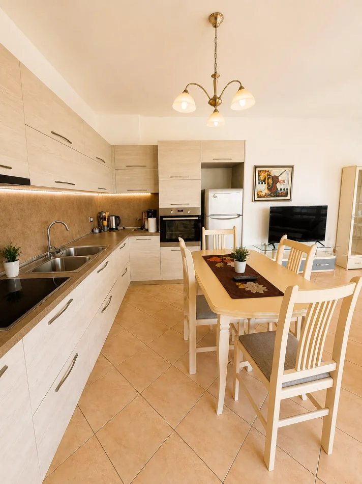 Tirane, jepet me qera apartament 2+1+Aneks+Ballkon Kati 8, 850 € (rruga mine peza)