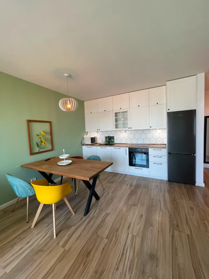 Tirane, jepet me qera apartament 1+1+Ballkon Kati 10, 70 m² 600 € (Astir, Future Home Residence)