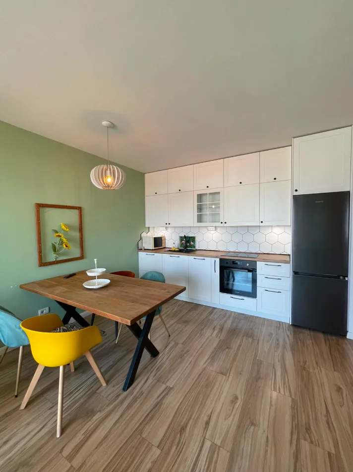 Tirane, jepet me qera apartament 1+1+Ballkon Kati 10, 70 m² 600 € (Astir, Future Home Residence)