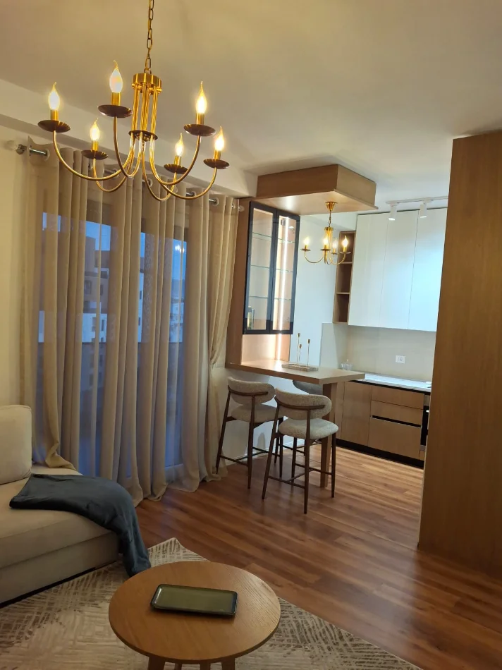 Tirane, jepet me qera apartament 1+1 Kati 5, 65 m² 600 € (Mbrapa Vizion Plus)