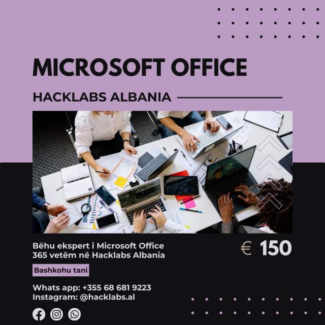 Tirane, ofrojme kurse kompjuteri IT-Paketa Office Microsoft Office 365