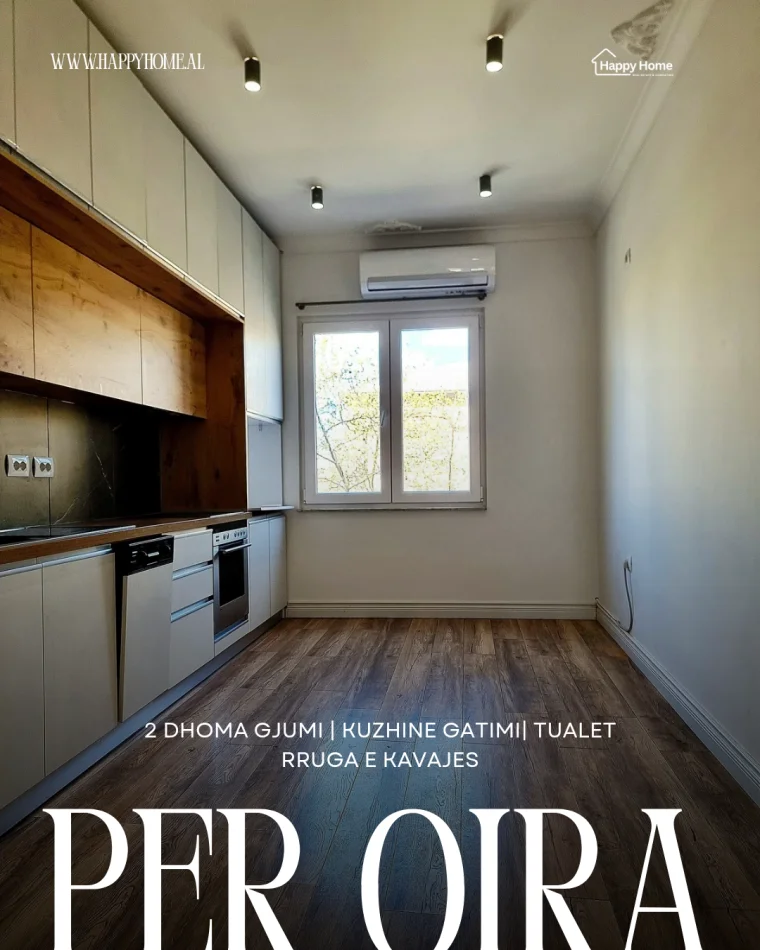 Tirane, jepet me qera apartament 2+1+Ballkon Kati 4, 72 m² 500 € (Kavajes)