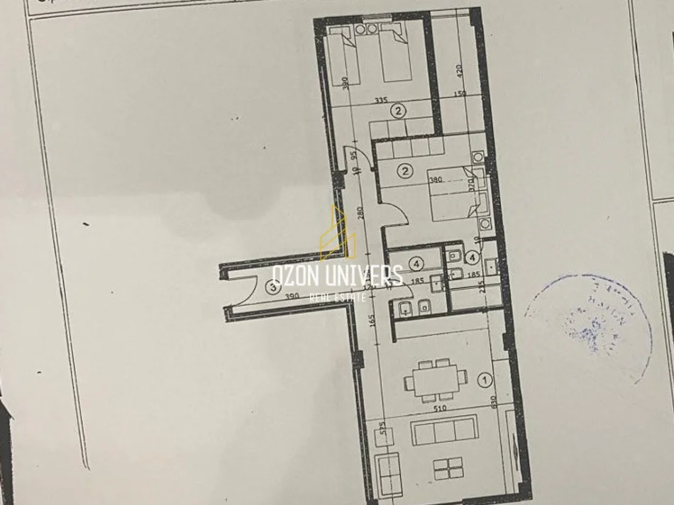 Tirane, shitet apartament 2+1+Ballkon Kati 6, 121 m² 151.675 € (Ali Demi)