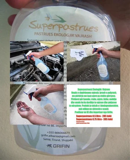 Tirane, - Superpastrues ekologjik vajrash