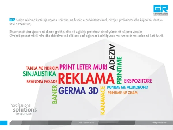 Durres, oferte ER design reklama