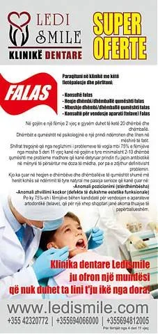 Tirane, Klinika dentare Ledismile ofron sherbime mjaft cilesore per ju