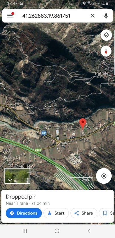 Tirane, shes truall 1.200 m² 95.000 Euro (MULLET (TE MEMA RESORT))