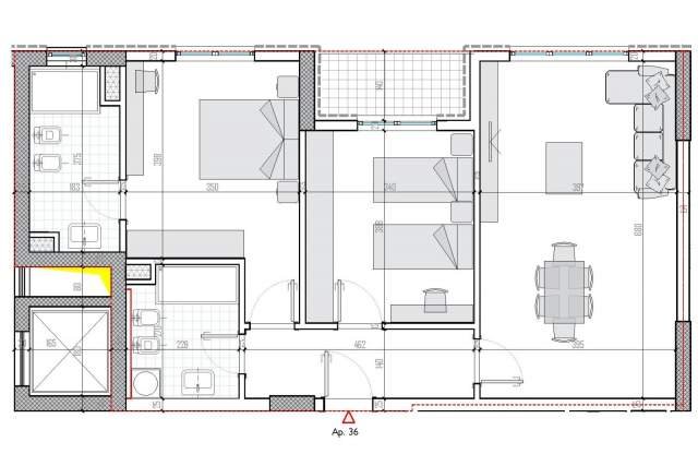 Tirane, shitet 2+1+BLK Kati 8, 104 m² 71.168 Euro (QTU)
