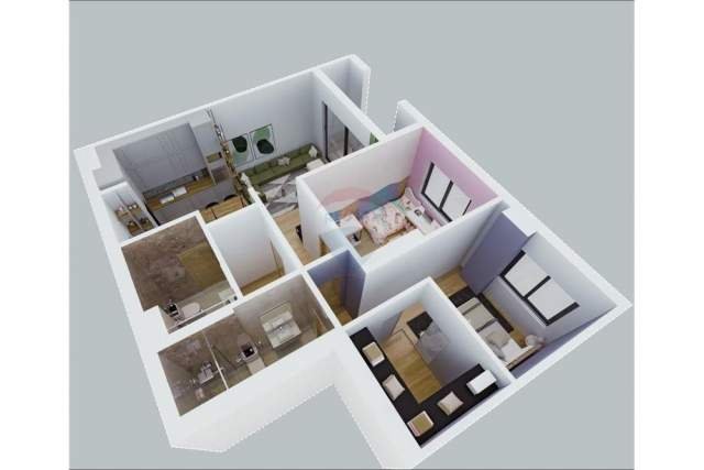 Tirane, shitet apartament 2+1+BLK Kati 6, 96 m² 116.700 Euro (Siri Kodra)