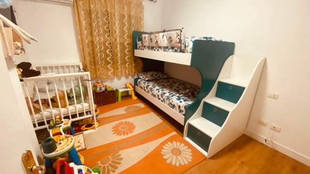 Tirane, jepet me qera apartament 2+1+BLK Kati 7, 112 m² 450 Euro (panorama)