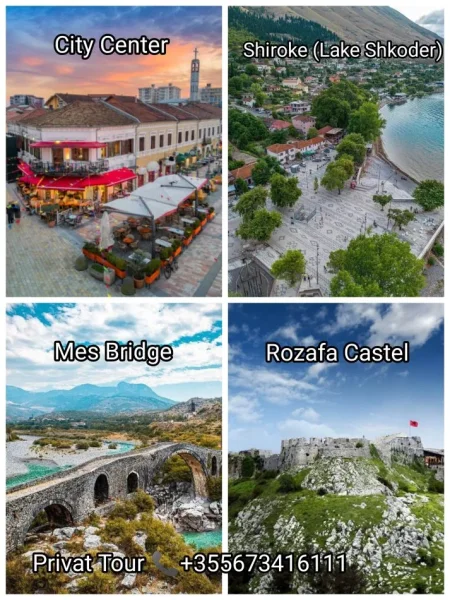 Shkoder, organizim All Attractions City Tour Shkoder, Taxi - Uber Driver Shkoder 1 €