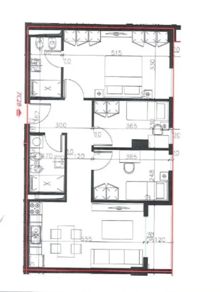 Tirane, shitet apartament 3+1 Kati 5, 100 m² 88.000 € (Univers city)