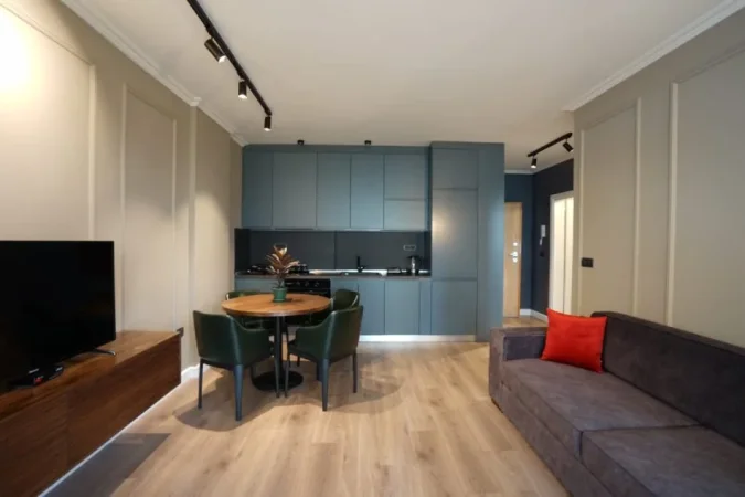 Tirane, jepet me qera apartament 1+1 Kati 2, 59 m² 599 € (Ish ekspozita)