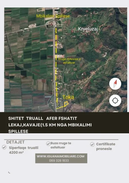 Kavaje, shitet truall , 4.200 m² 63.000 € (Lekaj,Kavaje)