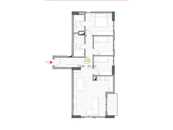 Tirane, shitet apartament 3+1 Kati 3, 119 m² 173.000 € (Rruga 5 Maji)