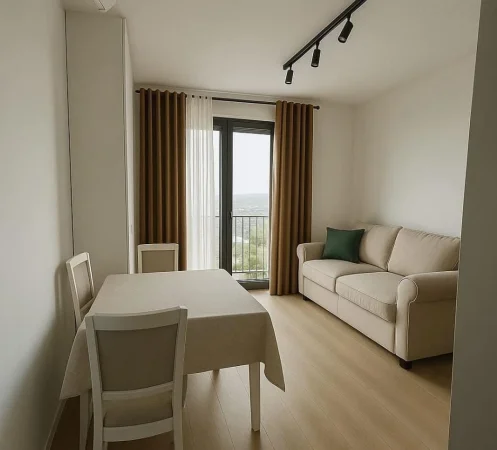 Tirane, jepet me qera apartament 1+1+Aneks+Ballkon Kati 8, 53 m² 600 € (don bosko)