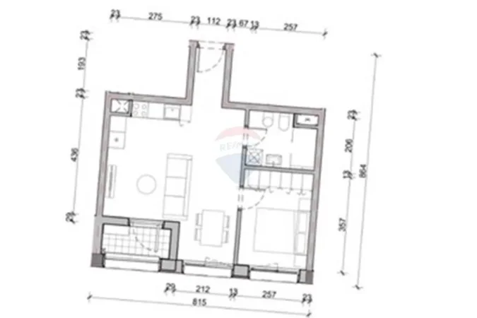 Tirane, shitet apartament 1+1 Kati 3, 61 m² 94.000 € (ali demi)