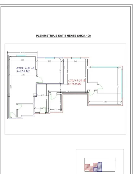 Durres, shitet apartament 1+1+Ballkon Kati 9, 68 m² 87.000 € (Markata Durres)