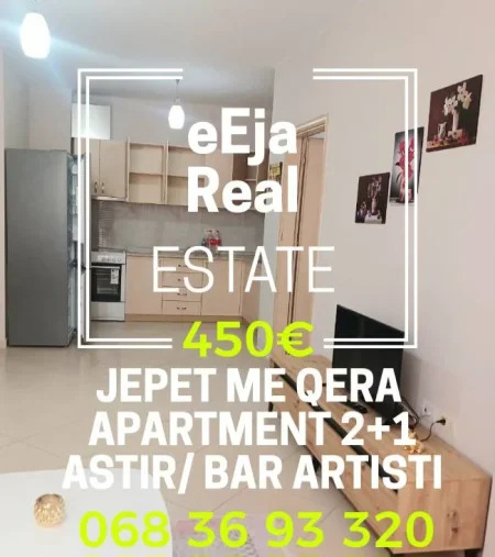 Tirane, jepet me qera apartament 2+1+Ballkon Kati 4, 112 m² 450 € (Astir)