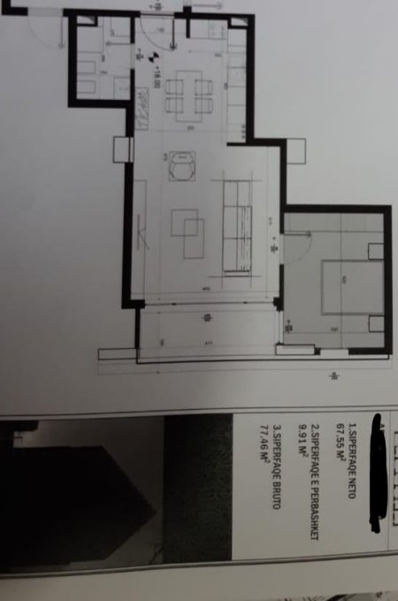 Tirane, shitet apartament 1+1+A+BLK Kati 6, 77 m² 96.750 Euro (rruga e dibres)