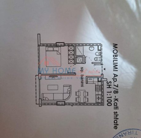 Tirane, shitet apartament 1+1+BLK Kati 8, 50 m² 58.000 Euro (kompleksi Fratari)