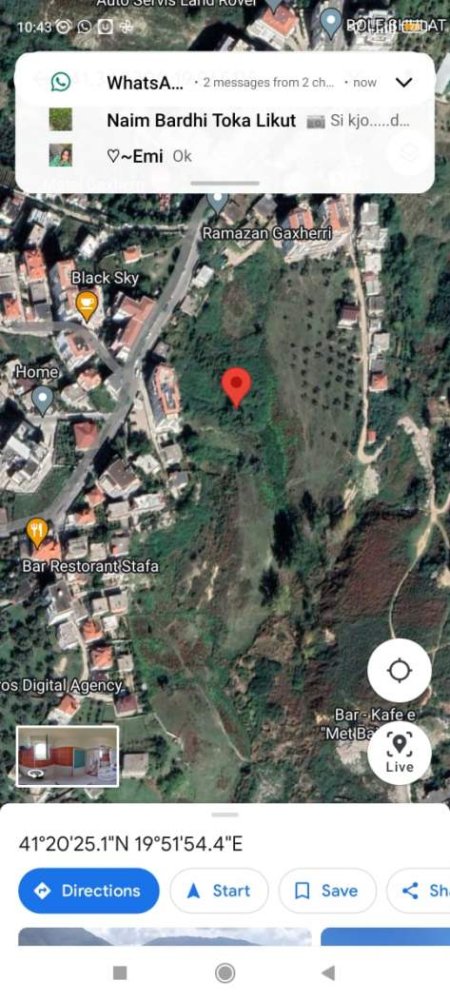 Tirane, shes toke bujqesore 11.660 m² 0 Euro
