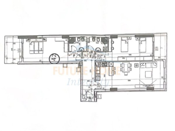 Tirane, shitet apartament 2+1+Ballkon Kati 6, 132 m² 158.772 € (Paskuqan, Space City Building Complex)