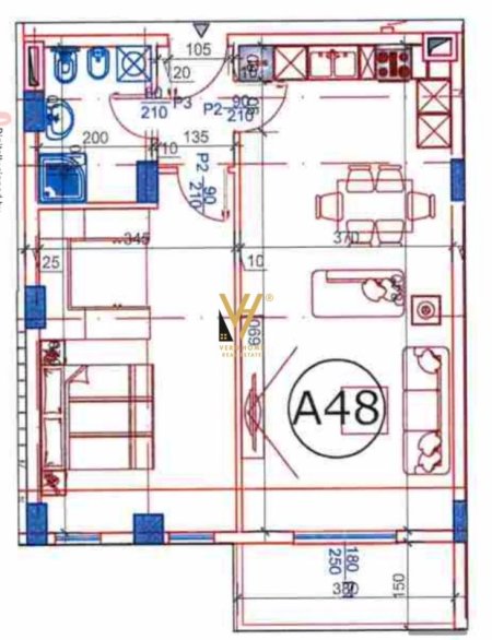 Tirane, shitet apartament 1+1+Ballkon Kati 6, 83 m² 91.800 € (PASKUQAN)