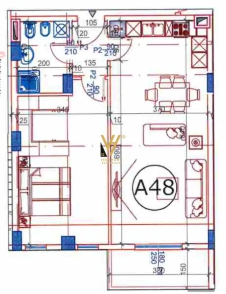 Tirane, shitet apartament 1+1+Ballkon Kati 6, 83 m² 91.800 € (PASKUQAN)